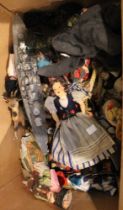 A box of World collectors dolls
