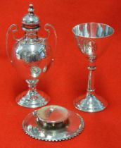 Victorian silver Communion set