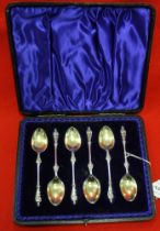 Cased set of Apostle spoons