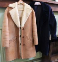 A 'Leathercraft' of Malvern sheepskin coat together with a 'Goldfix ' ladies driving coat size 24