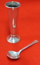 Guild of Handicraft vase & spoon by Harry Warmington