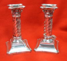 Pair of Victorian candlesticks