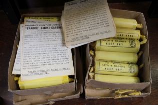 Two boxes of "Tradoc" smoke cartridges for bolting rats and rabbits (21)