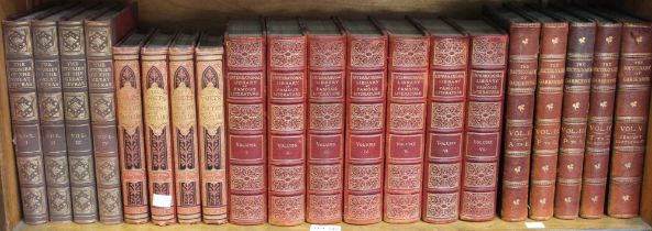 A shelf of decorative bindings to include Poetry of Scotland, Great Operas etc