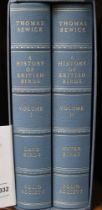 FOLIO SOCIETY - Bewick History of British Birds leather bound in slip case two vols