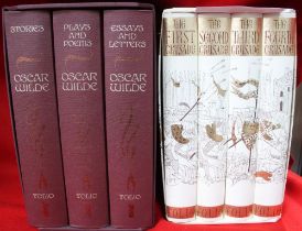 FOLIO SOCIETY - Two boxed sets Oscar Wilde with the Crusades