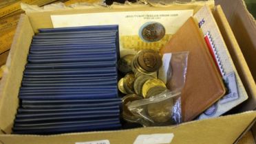 35 Decimal sets, Foreign coins, crowns, 1951, 1953, etc.