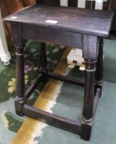 An oak joynt stool