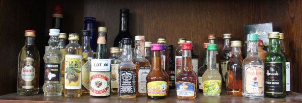 A box of 30+ miniature spirits, etc.