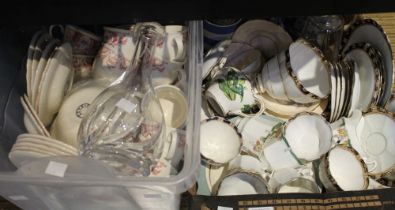 A quantity of ceramics and glassware