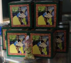 7 Boxed Royal Doulton Walt Disney Snow White and the Seven Dwarfs Ceramics