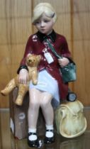 Royal Doulton, "The Girl Evacuee" ceramic figurine, HN 3203, modelled by Adrian Hughes, limited edit