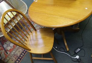 A modern twin flap kitchen table & 2 chairs