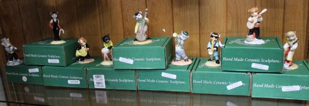 9 Boxed Beswick Ceramic Animal Band figures