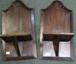 A pair of 19th century wall/clock brackets