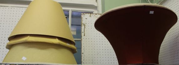 Six various lamp shades in various forms