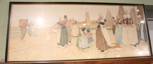 A Dutch print Emil Spielvogel 1902 glazed and framed