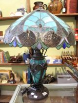 A Tiffany style table lamp