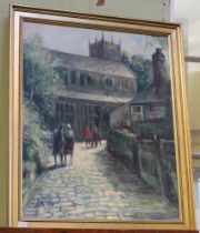 Sawbridge C.A. "Haworth" original oil on board framed