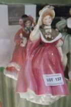 Royal Doulton figurine 'Sunday Morning' HN 2184 together with 'Christmas Time' HN 2011