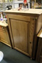 An old rustic pine pantry cupboard for restoration
