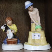 Royal Doulton "Childhood Days" "Just one More HN 2980 and "Please keep Still HN 2967
