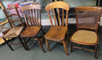 Four assorted chairs
