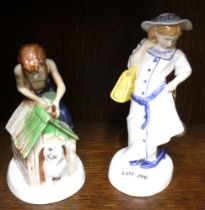 Royal Doulton "Childhood Days" "As good as New" HN 2971 and "Dressing up" HN 2964