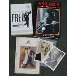 Two biography's, two photos of Fred Astair and two rare early theatre programmes of Fred and his sis