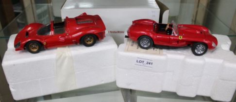 Two Danbury Mint model cars, a 1958 Ferrari 250 Testa Rossa and a Jouef Evolution Ferrari 350 P4 (2)