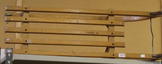 A vintage Davos Criterion wooden sledge