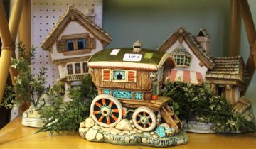 Pendelfin Caravan together with Grocers shop & Tavern