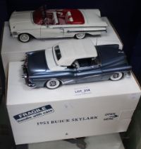 Two Danbury Mint model cars, a 1953 Buick Skylark and a 1960 Chevrolet Impala (2)