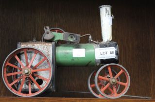 A vintage Mamod TEI steam traction engine