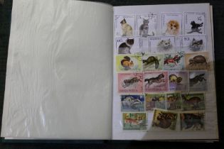 All World in stockbook, 45 sets of Birds, Animals, Flowers - clean collection