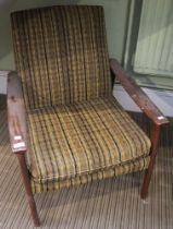 A mid century show-wood Parker Knoll armchair