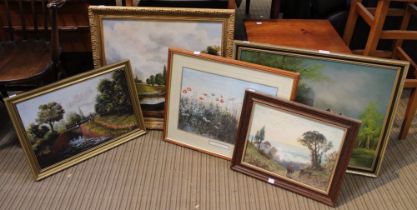 A collection of framed pictures and prints to include originals (5)
