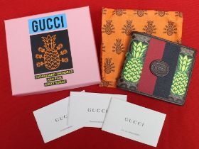 Gucci Pineapple wallet, boxed