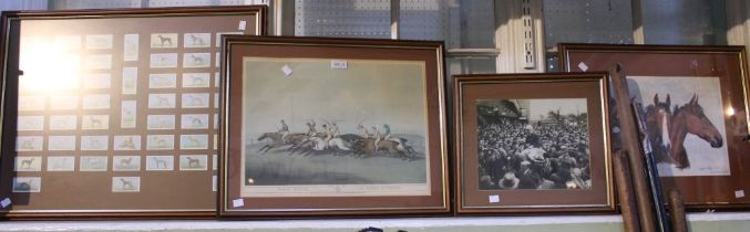 Ann Bushell - limited edition print of racehorses Teal, Merryman II and Sheilas Cottage