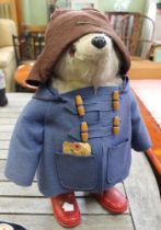 A Paddington Bear stuffed toy
