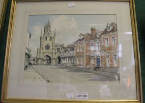 John Davis - "Warwick" an original watercolour framed and glazed