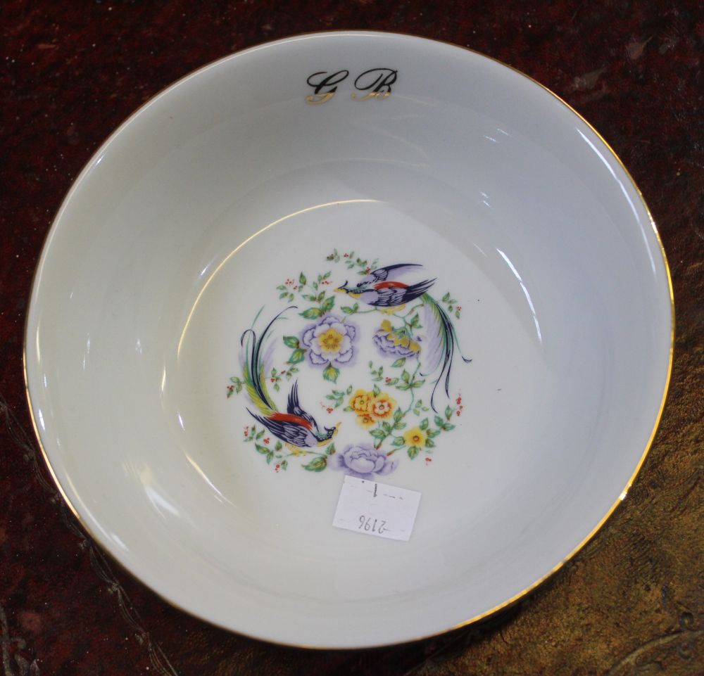 A extensive "Royal Limoges" porcelain Dinner Service, white ground with a floral and fancy bird des - Image 4 of 5