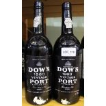 Dow's vintage port 1980 & 1983, 2 bottles