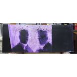 Richard Hambleton "Purple Shadow Head" Giclee print mounted on aluminium, edition No10, signed and d