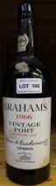 Grahams 1966 vintage port, 1 bottle