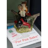 A "Totally Teapots" ceramic "For Fox Sake" pot modelled with Tony Blair, Limited Edition 31 of 40