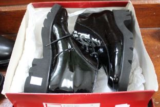 Red Box ladies boots, size 6.5, leather upper