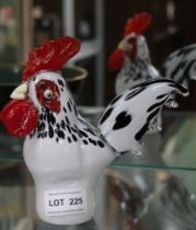 A Langham glass figure of a Cockerel