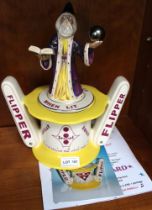 A "Totally Teapots" pottery teapot "Pinball Wizard" Limited edition 22/99 31cm high