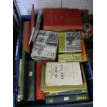 A plastic crate containing a good selection of Equestrian & Hunting books